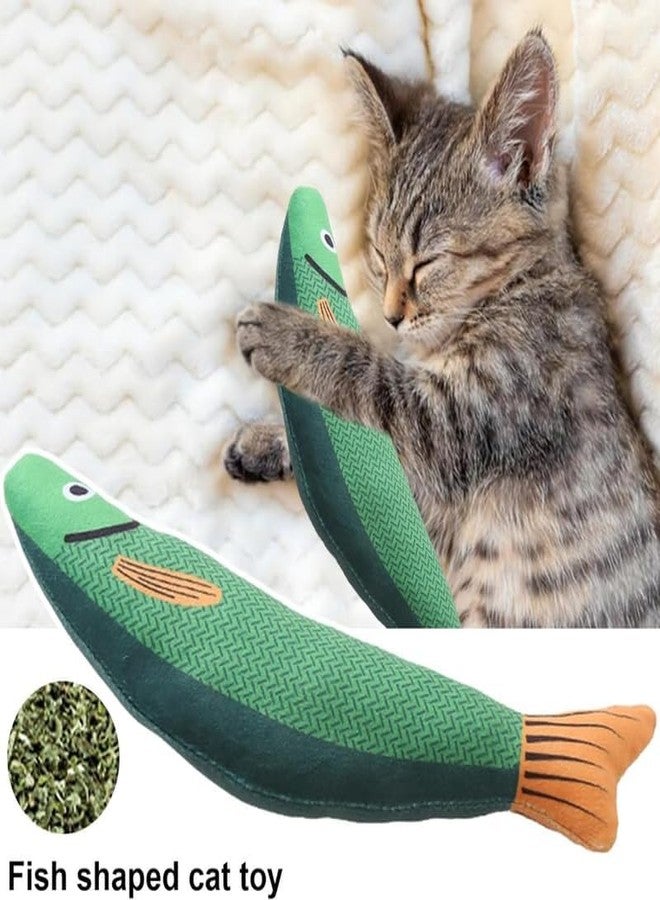 D&C PAWS Catnip Fish Toy for Cats Soft and Durable, Interactive 8 Inch Cat Fish Realistic Plush Toys for Indoor Kitten Exercise Teething Chew Toy for All Breeds (Pack of 1 Pcs, Multicolor) - Image 3